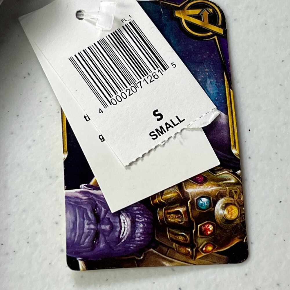 New Marvel Disney Cosmic Threat Thanos Avengers Shirt Mens Small Sleeveless Ligh - Picture 6 of 9